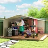 Outsunny Gerätehaus 12,4 m² Gartenhaus mit Pultdach, Produktbild-Vorschau 9