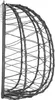 A gray hanging chair frame is shown against a white background. Produktbild-Vorschau