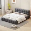 Łóżko tapicerowane Merax 140x190 cm ze stelażem z listew i Podgląd zdjęcia produktu 9