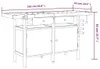 vidaXL Pracovný stôl so zásuvkami a zverákmi 162x62x83 cm Náhľad obrázku produktu 8