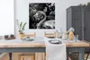 MuchoWow® Poster Flamingo - Dschungel - Papagei - Schwarz - Produktbild-Vorschau 3