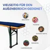 TexDeko Bierbankauflage 220x25x4cm mit Reißverschluss Blau Produktbild-Vorschau 7