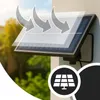 A solar panel mounted on a wall, with arrows indicating sunlight hitting it. Anteprima dell’immagine prodotto
