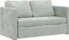 vidaXL Divano a terra con funzione letto Grigio chiaro Anteprima dell’immagine prodotto 12