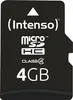 Intenso 4 GB microSDHC Karte Class 4 inkl. SD-Adapter Produktbild-Vorschau 1