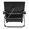 The back view of a black floodlight with a visible power cord and mounting bracket. Produktbild-Vorschau