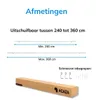 Unyqoos® ACAZA Ausziehbare Gardinenstange 240–360 cm – Produktbild-Vorschau 3