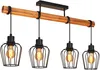 ZMH Lampada da soffitto in legno, lampada da corridoio Anteprima dell’immagine prodotto 9