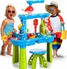 Wassertisch Sandkasten Wassereimer Kinder Garten + Stuhl Produktbild-Vorschau 1