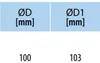 Rundkanal 100 mm 1 m PVC VENTS 1100-4 Produktbild-Vorschau 3