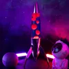 FISURA – Lila lavalampe "Rocket" met zwarte voet, paarse Productafbeelding-voorbeeld 6