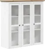 vidaXL Vysoká doska BODO bielo-hnedá 115,5x43x200,5 cm Náhľad obrázku produktu 3