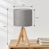 EDISHINE lampka nocna drewniana zestaw 2, lampa stołowa na Podgląd zdjęcia produktu 6