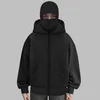 ASKSA Balaclava Zip Hoodie Herren Damen Einfarbig Produktbild-Vorschau 2