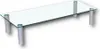 HOOZ TV-Board TV-Rack Glas mit 17 cm Aluminiumfüßen perfekt Produktbild-Vorschau 1