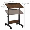 Relaxdays, mesa para portátil con altura ajustable (67-90 Vista previa de la imagen del producto 4