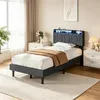 INONEFT Boxspringbett Polsterbett 90x200 mit LED & Produktbild-Vorschau 1
