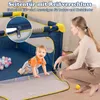COSTWAY 127x127 cm Laufstall Baby faltbar, Laufgitter mit Produktbild-Vorschau 8
