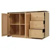 A light wood cabinet with doors and drawers. Podgląd zdjęcia produktu