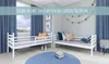 Hochbett 90x200 mit 2 Schubladen und 2 Matratzen Etagenbett Produktbild-Vorschau 6