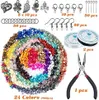 HONGTEYA Schmuck Selber Machen Set, 24 Farben Natürliche Produktbild-Vorschau 2