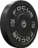 Olympische Hantelscheibe 50 mm - Focus Fitness Bumper Produktbild-Vorschau 3