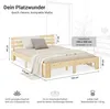Homestyle4u Holzbett 160x200 Doppelbett mit 2 Matratze mit Produktbild-Vorschau 3