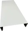 A white metal sheet with folded edges, likely a building component. Produktbild-Vorschau
