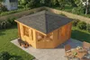 Alpholz 5-Eck Gartenhaus Monica Royal Gartenhaus aus Holz Produktbild-Vorschau 4