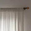 Vorhänge Boho Quasten Textur Gardinen Schlafzimmer Vorhang Produktbild-Vorschau 2