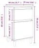 vidaXL Nočné stolíky 2 ks. Údený dub 40x35x70 cm Náhľad obrázku produktu 9