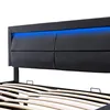 Letto imbottito 140x200 cm con spazio contenitore, Anteprima dell’immagine prodotto 14