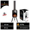 BonFeu Gartenöfen BONBINI - Ø 29 cm x H 113 cm Produktbild-Vorschau 7