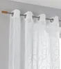 Vorhang Jasmin weiß halbtransparent – Bestickt, Kreise – Produktbild-Vorschau 3