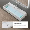 doporro Vasque à Poser Blanc Mat avec Bonde Lavabo de Salle Voir les images du produit 4