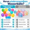 12 wiederverwendbare  magnetische Wasserbälle in bunten Produktbild-Vorschau 5