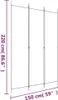 A diagram showing the dimensions of a white, three-panel screen. Podgląd zdjęcia produktu