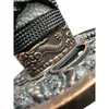 Katana decorativa in bambù, nera, con incisione del drago, Anteprima dell’immagine prodotto 6
