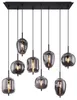 Globo Lighting Hängeleuchte Metall schwarz, 8x E14 Produktbild-Vorschau 7