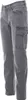 A pair of grey cargo pants shown from the side. Produktbild-Vorschau