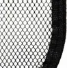 A close-up view of black mesh fabric with a black border. Náhled obrázku produktu
