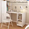 Ausziehbarer Schreibtisch mit Stauraumschrank, 2-in-1 Produktbild-Vorschau 7