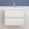 Waschtisch mit Unterschrank 60cm Alast Badmöbel Set Weiß Produktbild-Vorschau 1