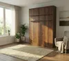 Schrankbett 140x200 cm Vertikal | Klappbett Wandbett Produktbild-Vorschau 2
