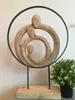 Skulptur Figur 39x10,5x55cm Familie Kreis Family Produktbild-Vorschau 4