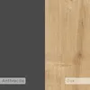 DECORTIE Elos Set di comodini moderni in rovere grigio Anteprima dell’immagine prodotto 3