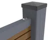 10 m hoher PRIEL-Zaun aus Holzimitat-Verbundmaterial, 90 cm Produktbild-Vorschau 8