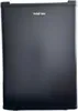 A black mini-refrigerator is shown against a black background. Produktbild-Vorschau