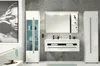 Badezimmer Hochschrank "Design-D" in weiß Hochglanz Produktbild-Vorschau 8