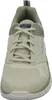 Front view of a taupe Skechers sneaker. Voir les images du produit